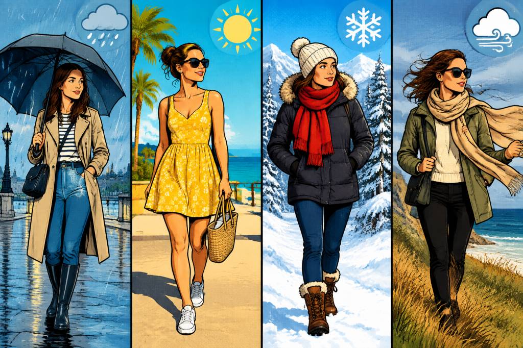 Comment s'habiller aujourd'hui selon la météo ?